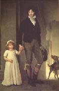  Baron Francois  Gerard Jean-Baptiste Isabey and His Daughter (mk05 oil painting picture wholesale